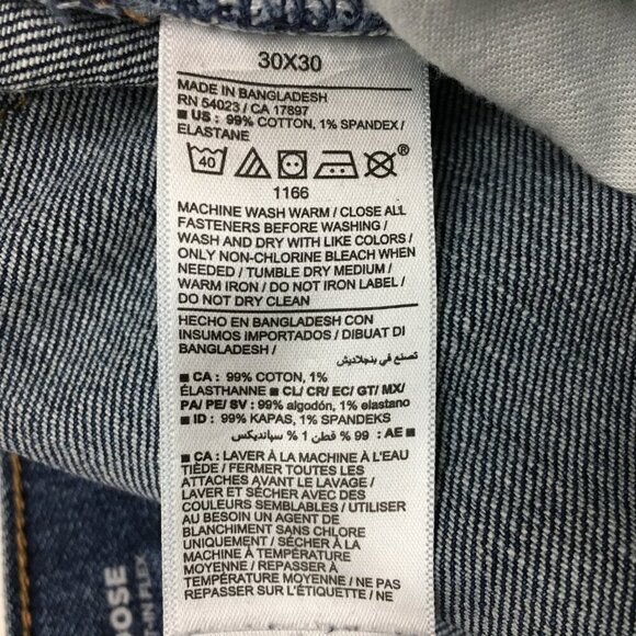 Old Navy Men's Loose Fit Straight Leg Jeans size 30 x 29 Built in Flex - Picture 8 of 9